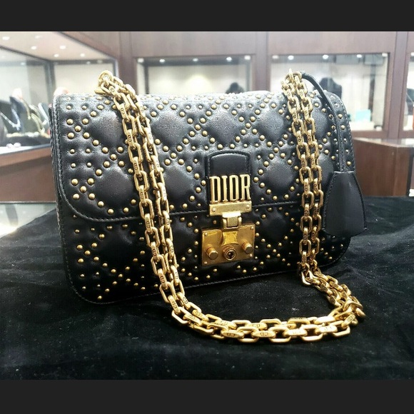 Christian Dior Cannage Studded Dioraddict FlapBag - Picture 1 of 10